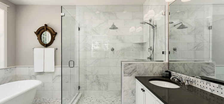 bathroom shower door installation in Vandenberg Village